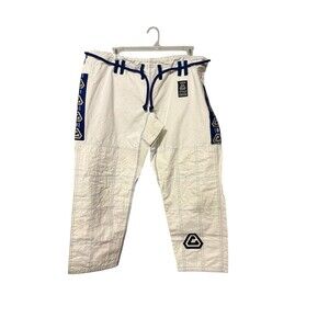 Team Curran Jiu Jitsu BJJ Pants Size A4 White Blue